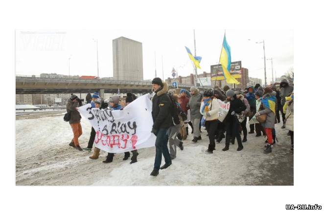Студенты пикетировали общежитие "Беркута" в Киеве