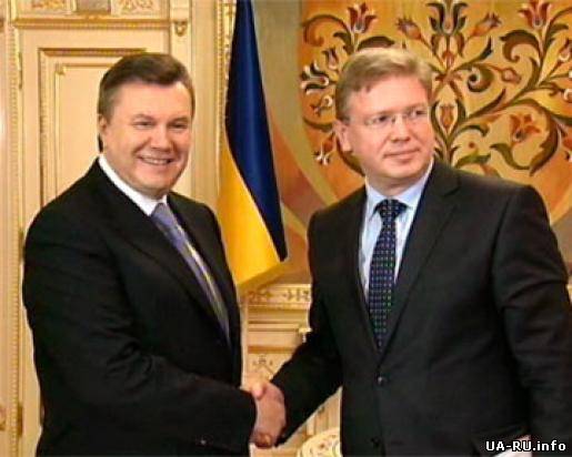 В.Янукович обсудил с Ш.Фюле перспективы конституционной реформы