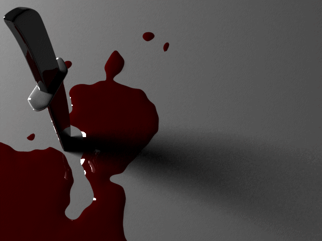 Активист Евромайдана вонзил нож себе в горло