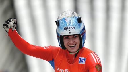 Саночница Татьяна Иванова победила на этапе Кубка мира в Сигулде