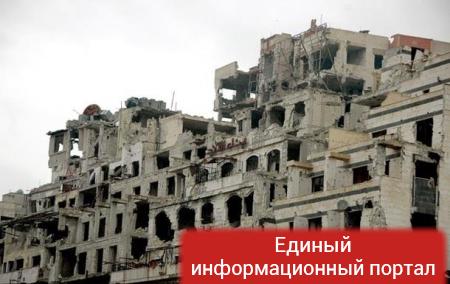 СМИ показали разрушенный Хомс с беспилотника