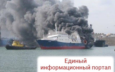 Горящий в Каспийском море танкер решили не тушить