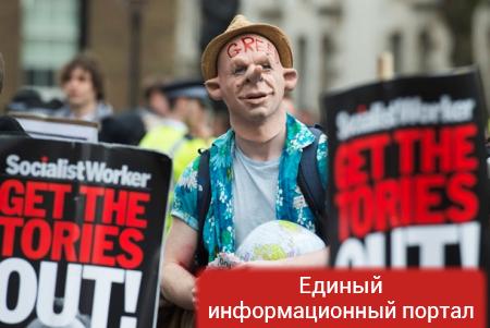 Офшорный скандал: в Лондоне митингуют, требуя отставки Кэмерона