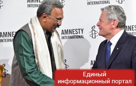 Премию от Amnesty International получил правозащитник из Индии