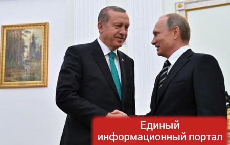 Эрдоган направил Путину поздравительное письмо