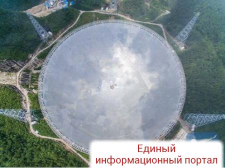 В Китае построили гигантский радиотелескоп