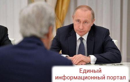 В Кремле рассказали, о чем говорили Путин и Керри