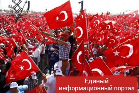 Эрдоган раскритиковал Германию на многотысячном митинге в Стамбуле