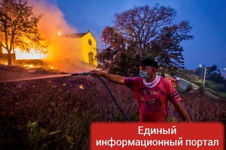 Масштабные пожары охватили Мадейру: фоторепортаж
