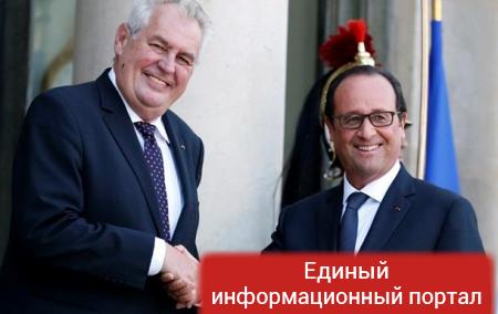 Президенты Чехии и Франции обсудили перспективы ЕС и санкции против РФ