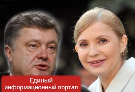 Тимошенко обвиняет Порошенко в пьянстве: на кону президентское кресло