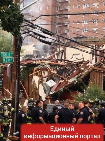 В Нью-Йорке взрывом уничтожен жилой дом