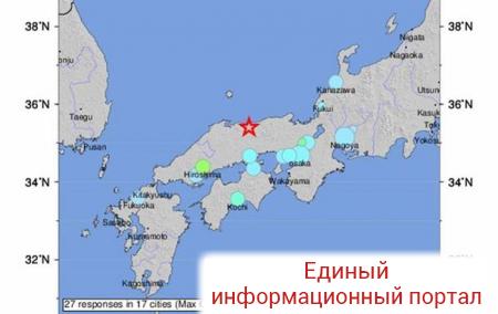 Из-за землетрясения в Японии остановлено движение поездов