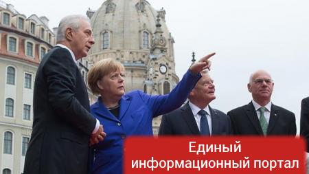 Меркель освистали на церемонии в Дрездене