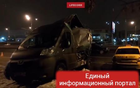 Украинец на фуре протаранил шесть машин в Москве