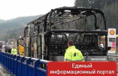 В Чехии сгорел автобус, в котором ехали украинцы