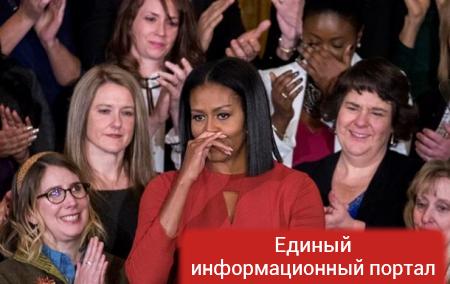 Мишель Обама растрогалась во время прощальной речи