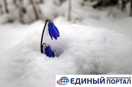 Белорусов на Пасху засыпало снегом