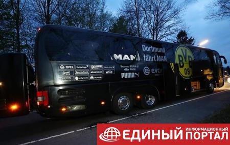 Рядом с автобусом ФК Боруссия прогремел взрыв