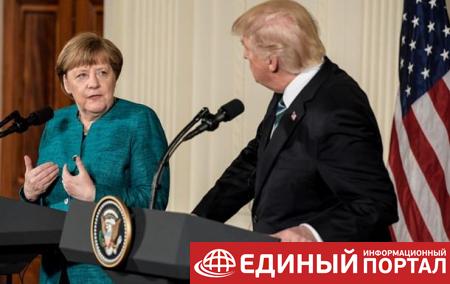Трамп и Меркель обсудили конфликт на Донбассе