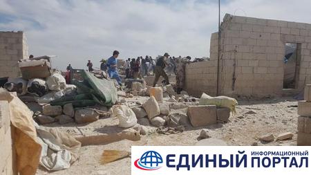В сирийском Идлибе разбомбили лагерь беженцев
