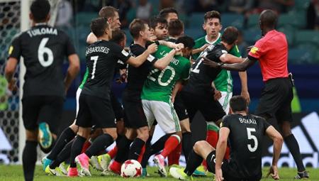 Матч "Мексика - Новая Зеландия" в Сочи остановили из-за массовой драки
