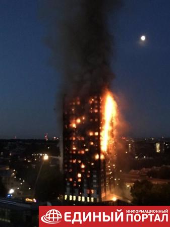 В Лондоне сильнейший пожар в многоэтажке