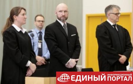 В Норвегии суд отказался рассматривать апелляцию Брейвика