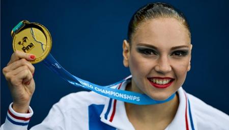 Синхронистка Колесниченко выиграла сольную техническую программу на ЧМ