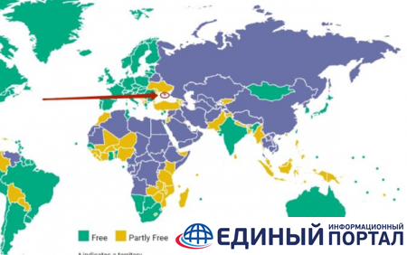Карта Украины от Freedom House озадачила сеть