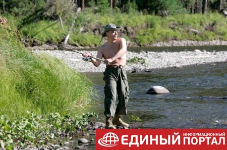 Путин два часа гонялся за одной щукой