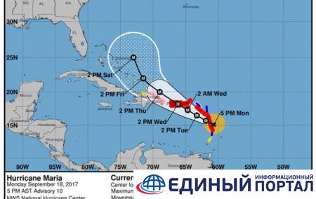 Ураган Мария усилился до четвертой категории