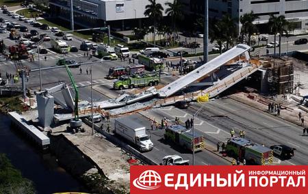 Число жертв обрушения моста в Майами возросло до шести