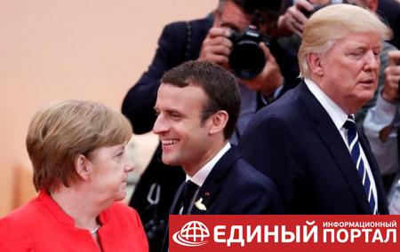Трамп, Меркель и Макрон обсудили заявления Путина