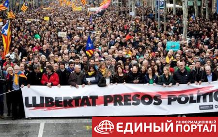 В Каталонии протестуют против задержания Пучдемона