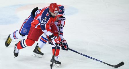 ЦСКА победил СКА в четвертом матче и сравнял счет в полуфинале плей-офф КХЛ