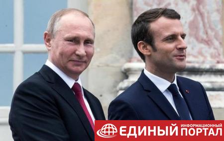 Макрон о политике Путина: Не согласен по всем вопросам