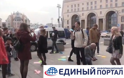 В Москве проходит акция в поддержку Telegram