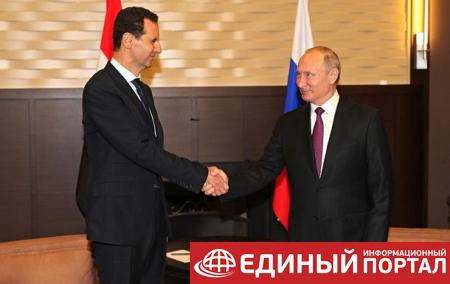 Путин встретился с главой Сирии Асадом