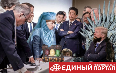 Фото Меркель и Трампа на G7 превратили в мем