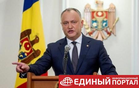 Президент Молдовы попал в ДТП