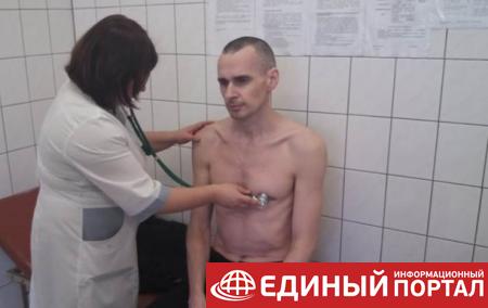 В РФ заявили об улучшении состояния здоровья Сенцова