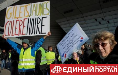 Протесты во Франции: число пострадавших возросло до 100