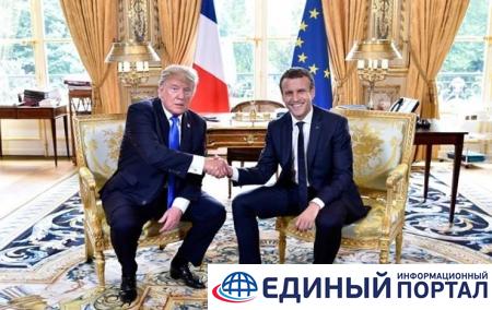 В Париже проходит встреча Макрона с Трампом