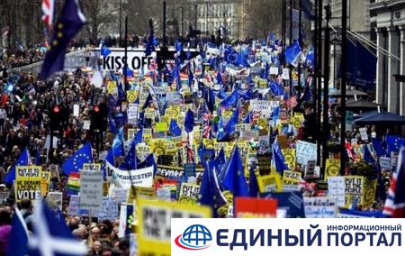 Марш против Brexit: организаторы заявляют о миллионе участников