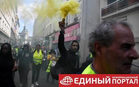 В Париже произошли столкновения полиции с протестующими