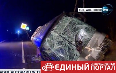 В Польше перевернулся автобус с украинцами, есть жертвы