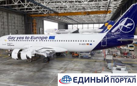 Lufthansa ради выборов Европарламента перекрасила самолет