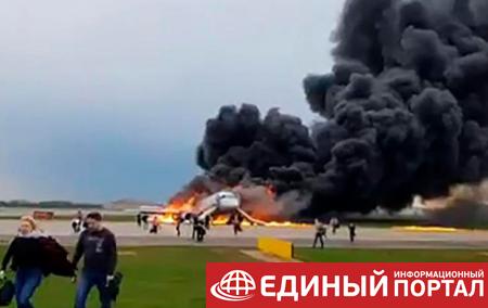 ЭксклюзивВ московском аэропорту загорелся самолет