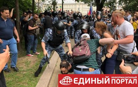 В Москве задержаны 200 участников несанкционированного митинга